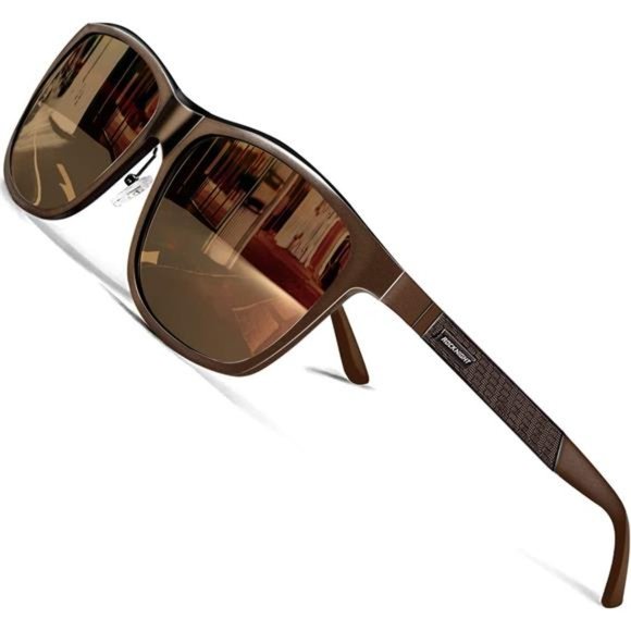HD Polarized Sunglasses UV400 Protection Al-Mg Metal Frame Lightweight - Picture 1 of 5